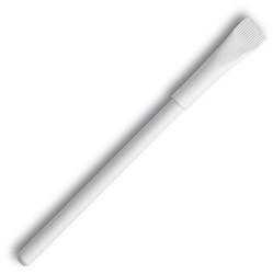 Obrázky: Bílé kuličkové pero z recyklovaného papíru