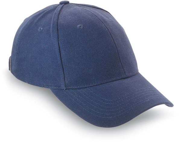 Obrázky: Šestidílná modrá baseballová čepice, Obrázek 1