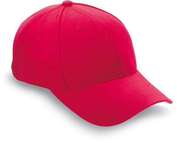 Obrázky: Šestidílná červená baseballová čepice, Obrázek 1