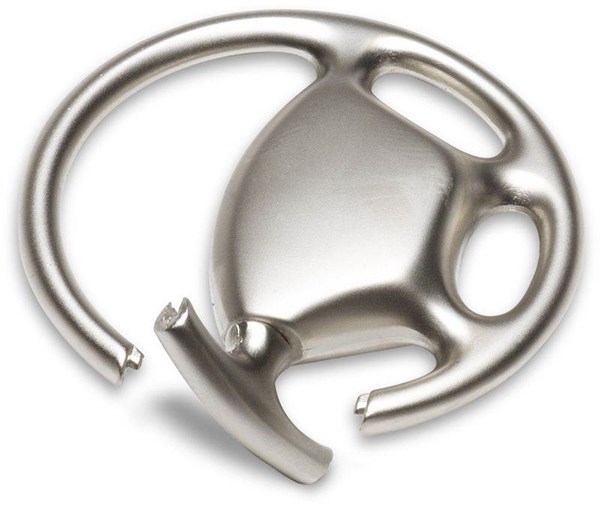 Obrázky: Matný kovový přívěsek na klíče ve tvaru volantu, Obrázek 2
