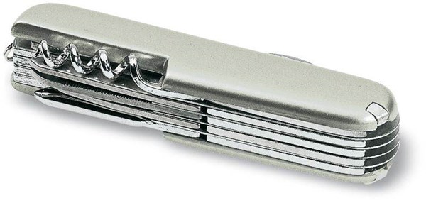 Obrázky: Nůž s plastovou stříbrnou střenkou,13 funkcí, Obrázek 2