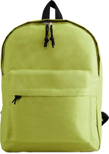 Obrázky: Limetkový polyesterový batoh s vnější kapsou, Obrázek 1