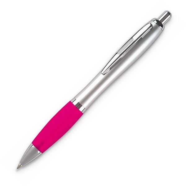 Obrázky: Elegantní kuličkové pero s růžovým úchytem - ČN, Obrázek 1