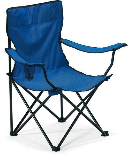 Obrázky: Modrá skládací židle na pláž nebo kemping, Obrázek 1