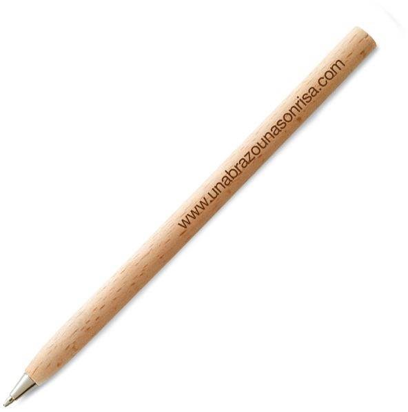 Obrázky: Jednoduché kuličkové pero z přírodního dřeva, ČN