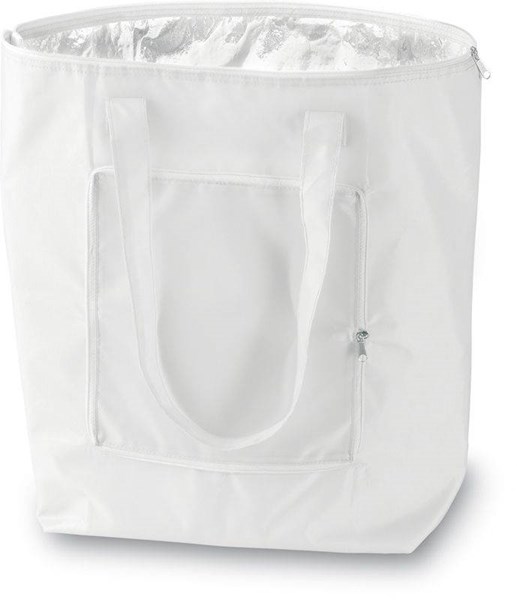 Obrázky: Bílá skládací nákupní chladící taška Plicool, Obrázek 1