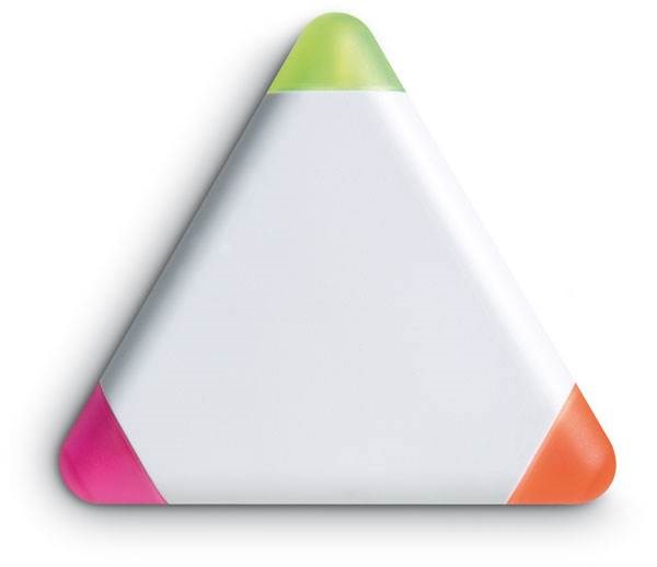 Obrázky: Trojúhelníkový zvýrazňovač v bílém pouzdru