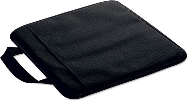 Obrázky: Černá netkaná sedací podložka s kapsou, Obrázek 2