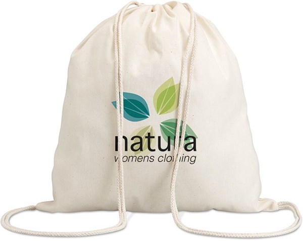 Obrázky: Přírodní bavlněný batoh se stahovací šňůrou, Obrázek 2