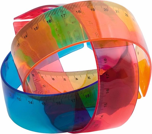 Obrázky: Červené ohebné plastové pravítko, Obrázek 2
