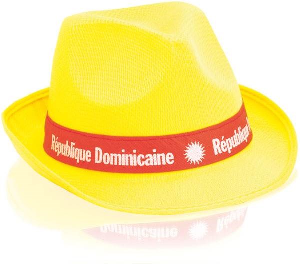 Obrázky: Žlutý dětský textilní unisex klobouk