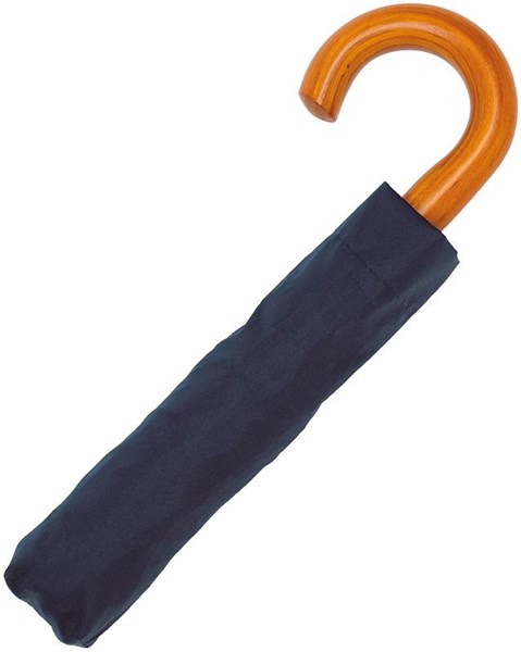 Obrázky: Modrý třídílný automatický skládací deštník, Obrázek 3