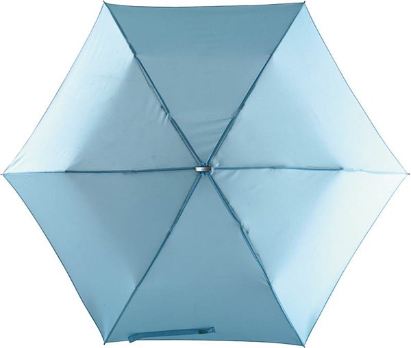Obrázky: Světle modrý super lehký skládací mini deštník