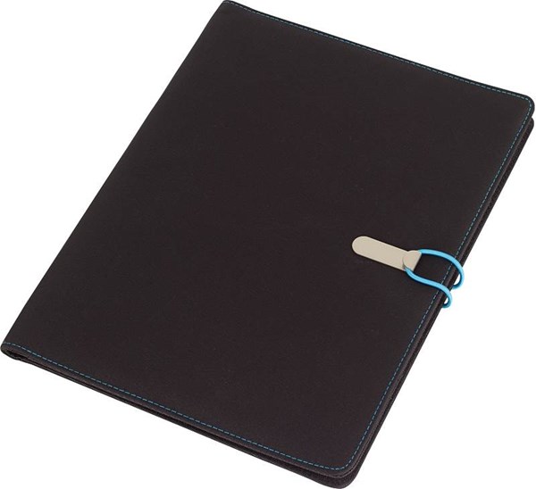 Obrázky: Spisovka A4 s blokem a tyrkysovým uzav. poutkem