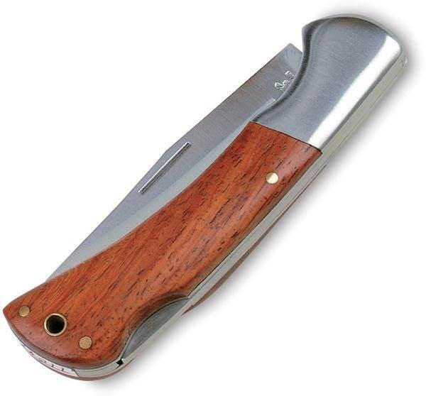 Obrázky: Lovecký nůž s dřevěnou střenkou a pojistkou, Obrázek 2