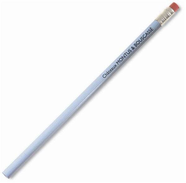 Obrázky: Bílá dřevěná tužka s gumou