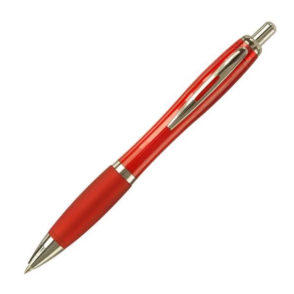Obrázky: Transparentně červené kuličkové pero OKAY, Obrázek 2