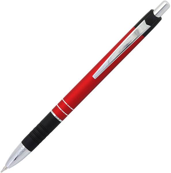 Obrázky: Hliníkové  kuličkové pero EMA ALU červené