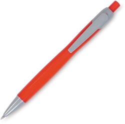 Obrázky: Červené kuličkové pero LADA s šedými doplňky