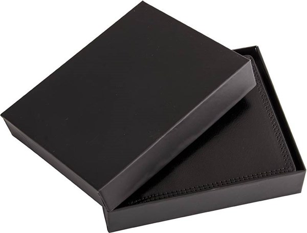 Obrázky: Pánská černá kožená peněženka - na šířku, Obrázek 3