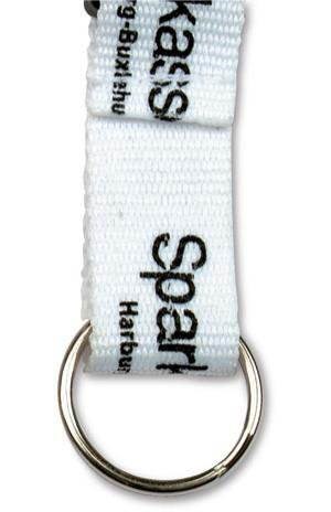 Obrázky: Plochá šňůrka s klipem, 20x1000 mm, kroužek