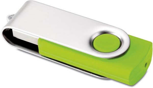 Obrázky: Twister Techmate zeleno-stříbrný USB disk 1GB, Obrázek 3