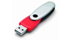 Obrázky: Rotating červený rotační USB flash disk 1GB