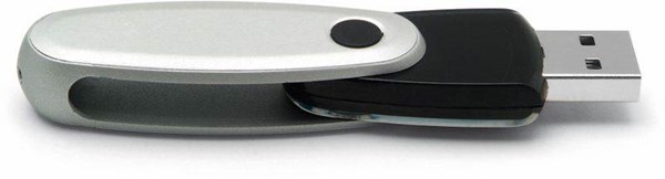 Obrázky: Rotating černý rotační USB flash disk 1GB, Obrázek 3