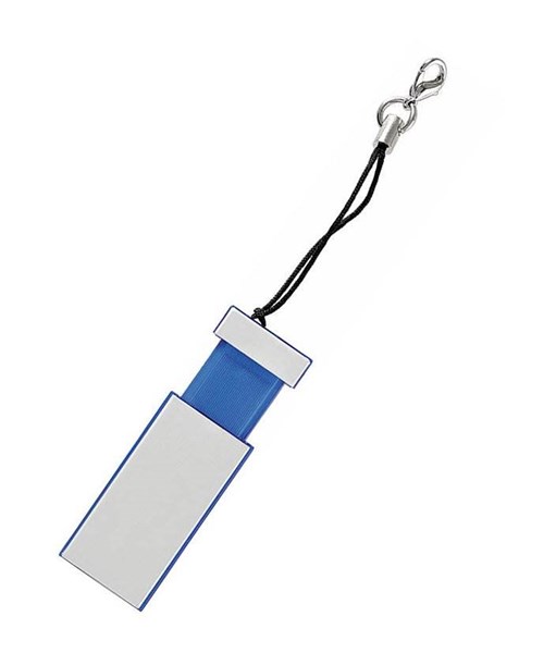 Obrázky: SLIDE modrý USB flash disk, vysun. konektor 1GB, Obrázek 3