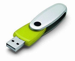 Obrázky: Rotating limetkový rotační USB flash disk 2GB