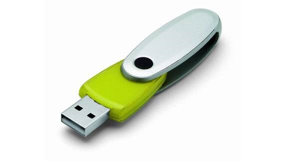 Obrázky: Rotating limetkový rotační USB flash disk 2GB, Obrázek 2