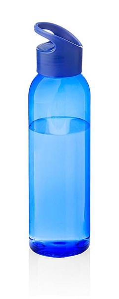 Obrázky: Jednoplášťová transparentně modrá láhev 650 ml