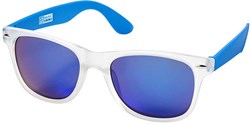 Obrázky: Modro-bílé sluneční brýle v retro stylu