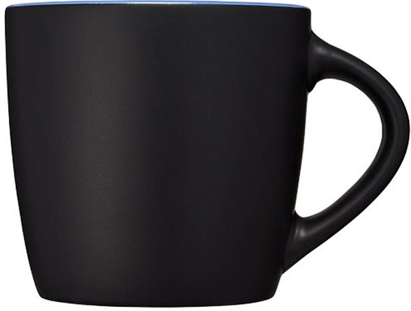 Obrázky: Černý keramický hrnek 350 ml s modrým vnitřkem, Obrázek 5