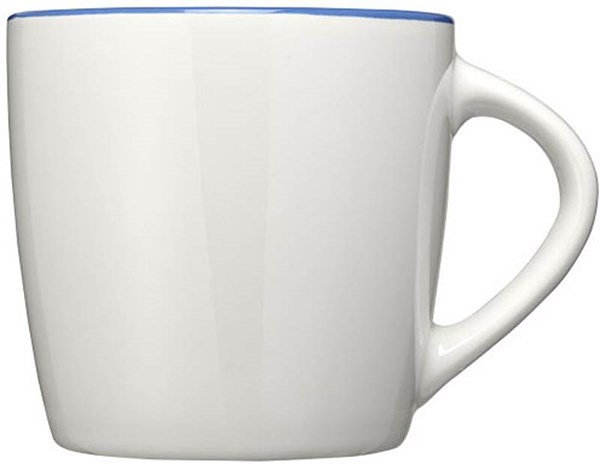 Obrázky: Bílý keramický hrnek s modrým vnitřkem, 350 ml, Obrázek 5