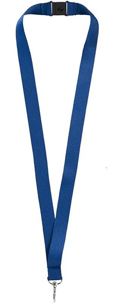 Obrázky: Námořně modrá šňůrka na krk se sponou a karabinkou