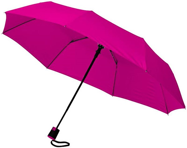 Obrázky: Tmavě růžový automatický deštník