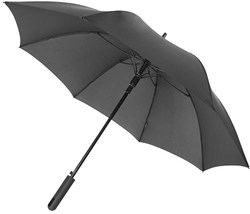 Obrázky: Černý automatický deštník s pryžovou rukojetí