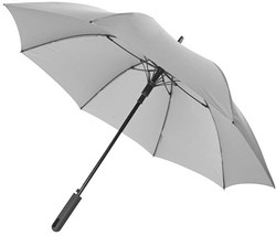 Obrázky: Šedý automatický deštník s pryžovou rukojetí