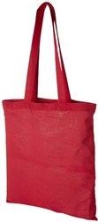 Obrázky: Červená nákupní taška ze silné bavlny, 180g/m2