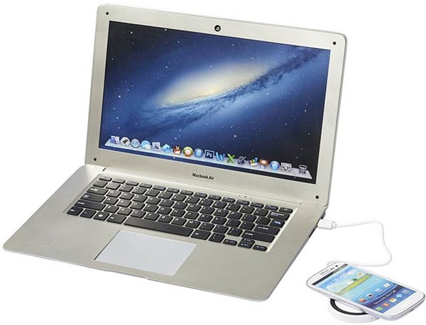 Obrázky: Bílo-černá bezdrátová nabíjecí podložka