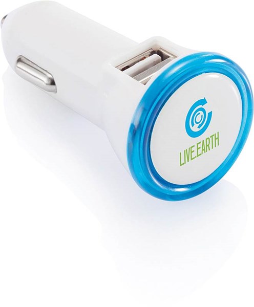 Obrázky: Bílo-modrá autonabíječka s USB duálním výstupem, Obrázek 5