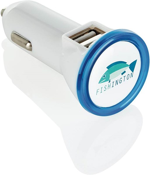 Obrázky: Bílo-modrá autonabíječka s USB duálním výstupem, Obrázek 8
