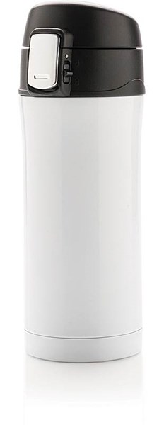 Obrázky: Bílý termohrnek 300 ml, uzamykatelné víčko