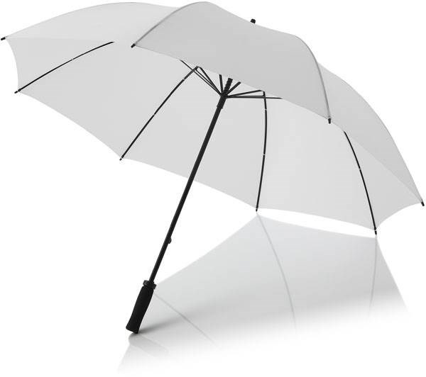 Obrázky: Velký golfový deštník odolný bouřce, bílý