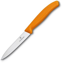 Obrázky: Oranžový nůž na zeleninu VICTORINOX, hladké ostří 8cm