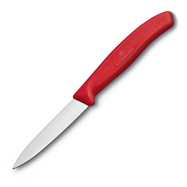 Obrázky: Červený nůž na zeleninu VICTORINOX, hladká čep.8, Obrázek 1