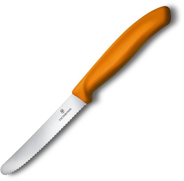 Obrázky: Oranžový nůž na rajčata VICTORINOX, vlnková čepel, Obrázek 1