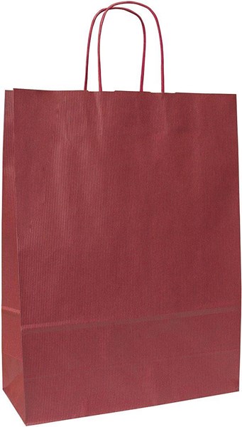 Obrázky: Papírová taška vínová 23x10x32 cm, kroucená šňůra, Obrázek 1
