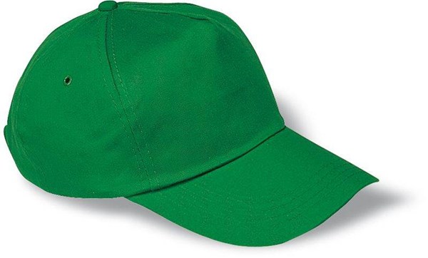 Obrázky: Zelená pětidílná bavlněná baseballová čepice